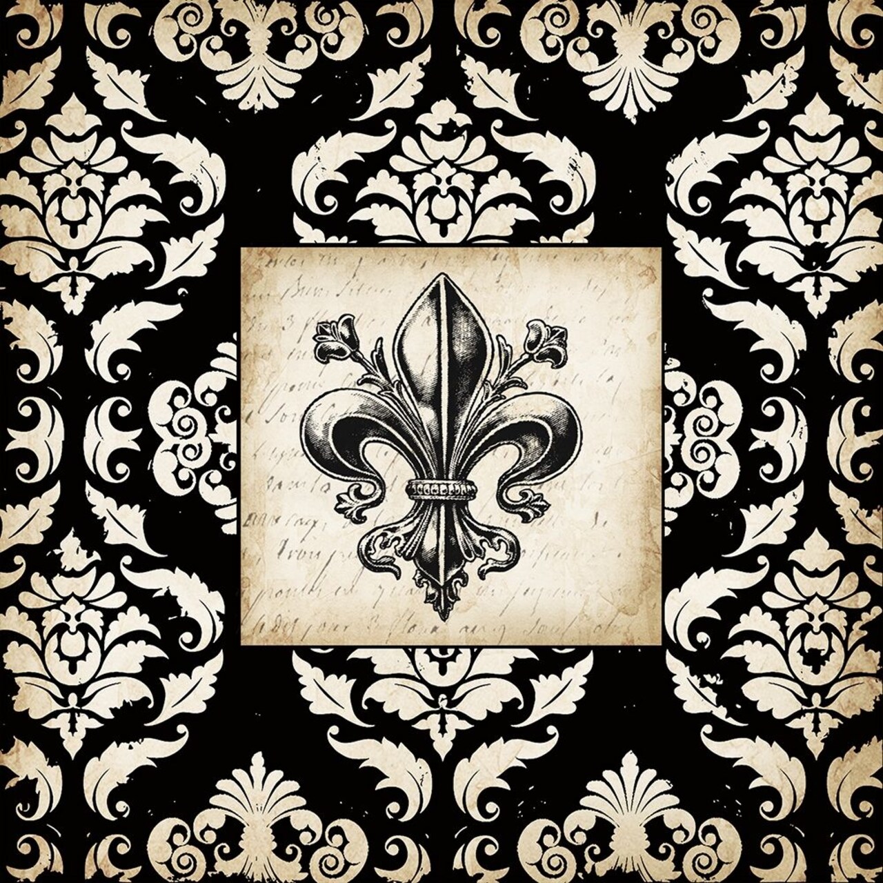 Fleur d Lis Damask I by Tre Sorelle Studios - Item # VARPDXRB4563TS